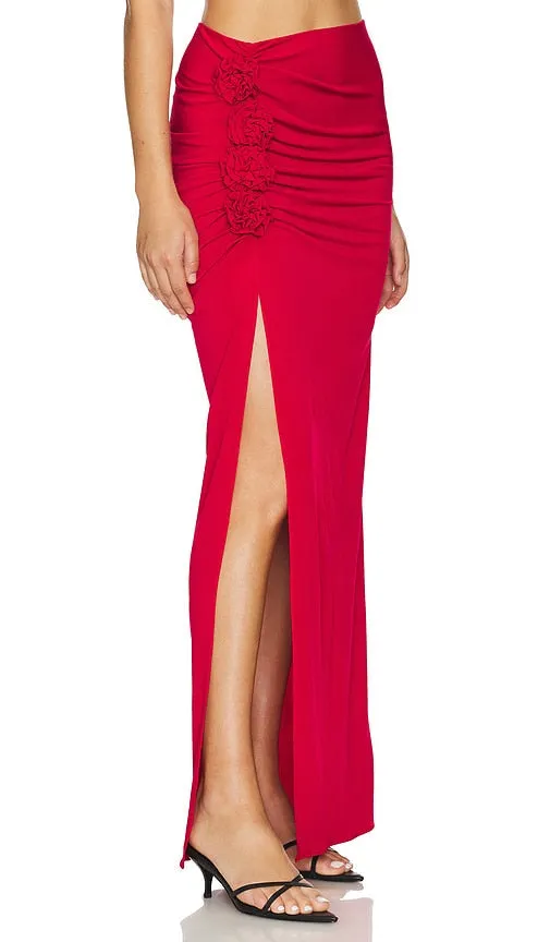 Amanda Uprichard Anjou Skirt in Red