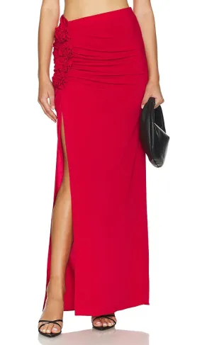 Amanda Uprichard Anjou Skirt in Red