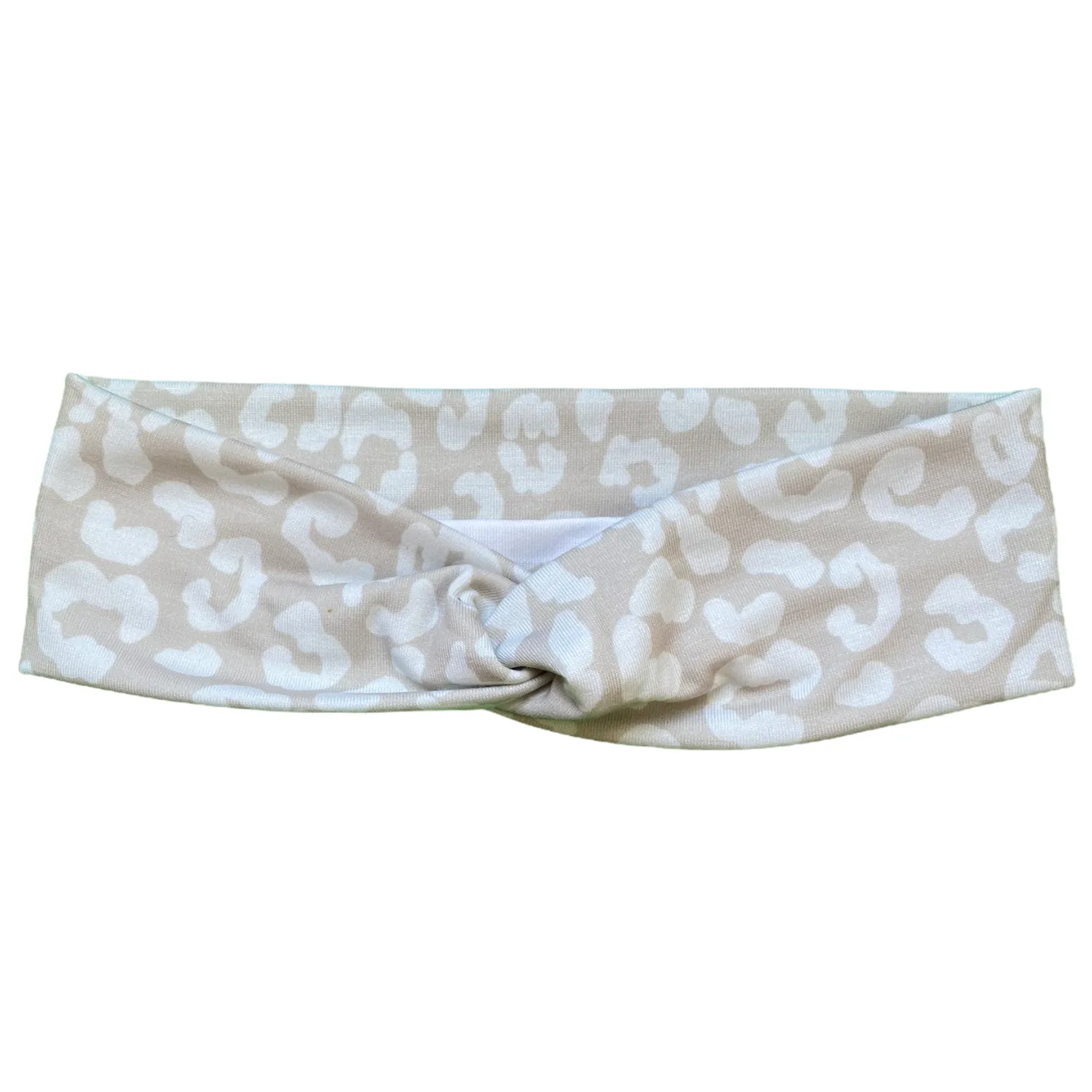 Beige Cheetah Knotties Headband