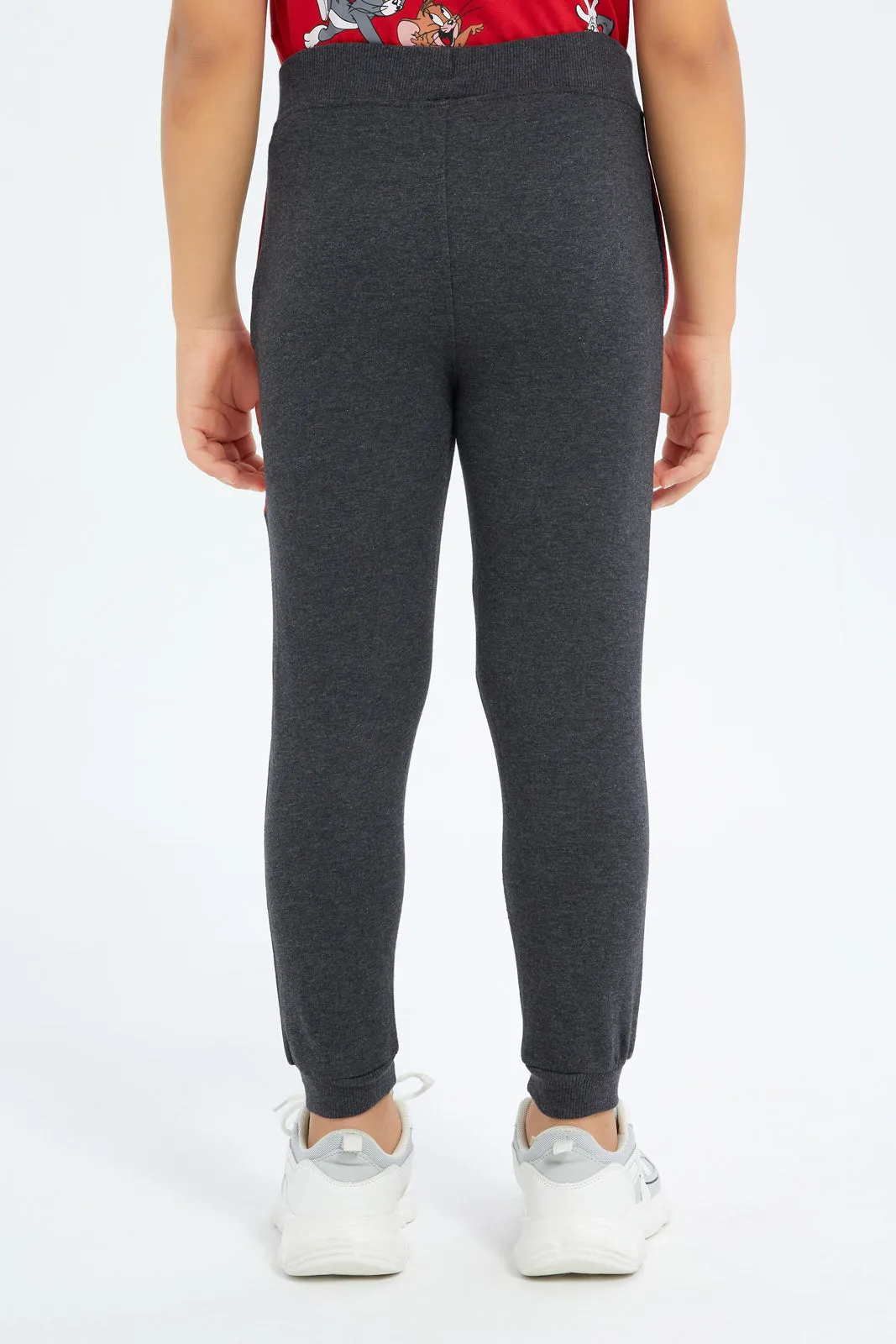 Boys Charcoal Tom And Jerry Jog Pants
