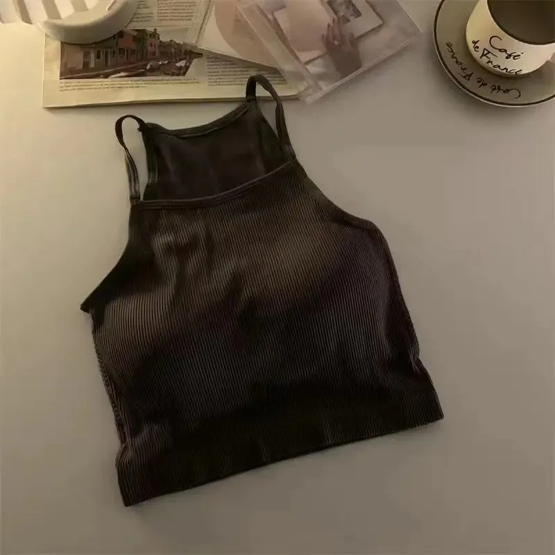 Chest Pad Crop Cami