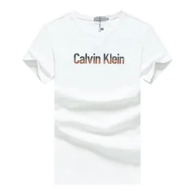 Ck Essential Organic Cotton Script Front Logo-White