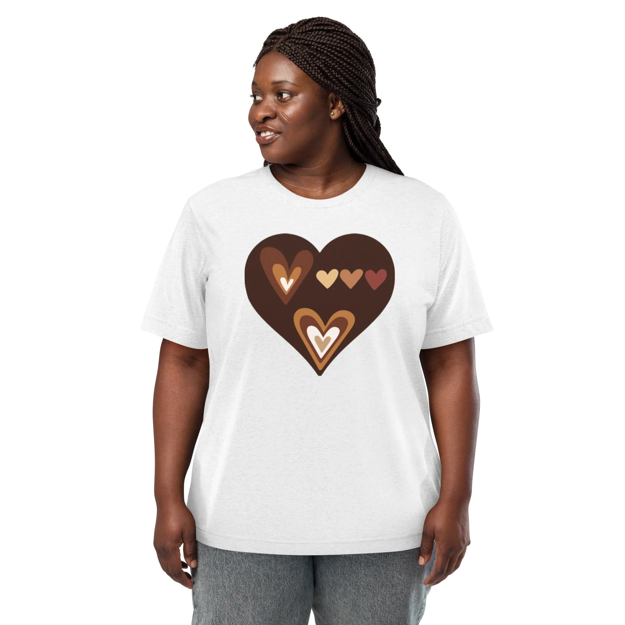 DUO MODERN "Brown Hearts" Unisex T-Shirt
