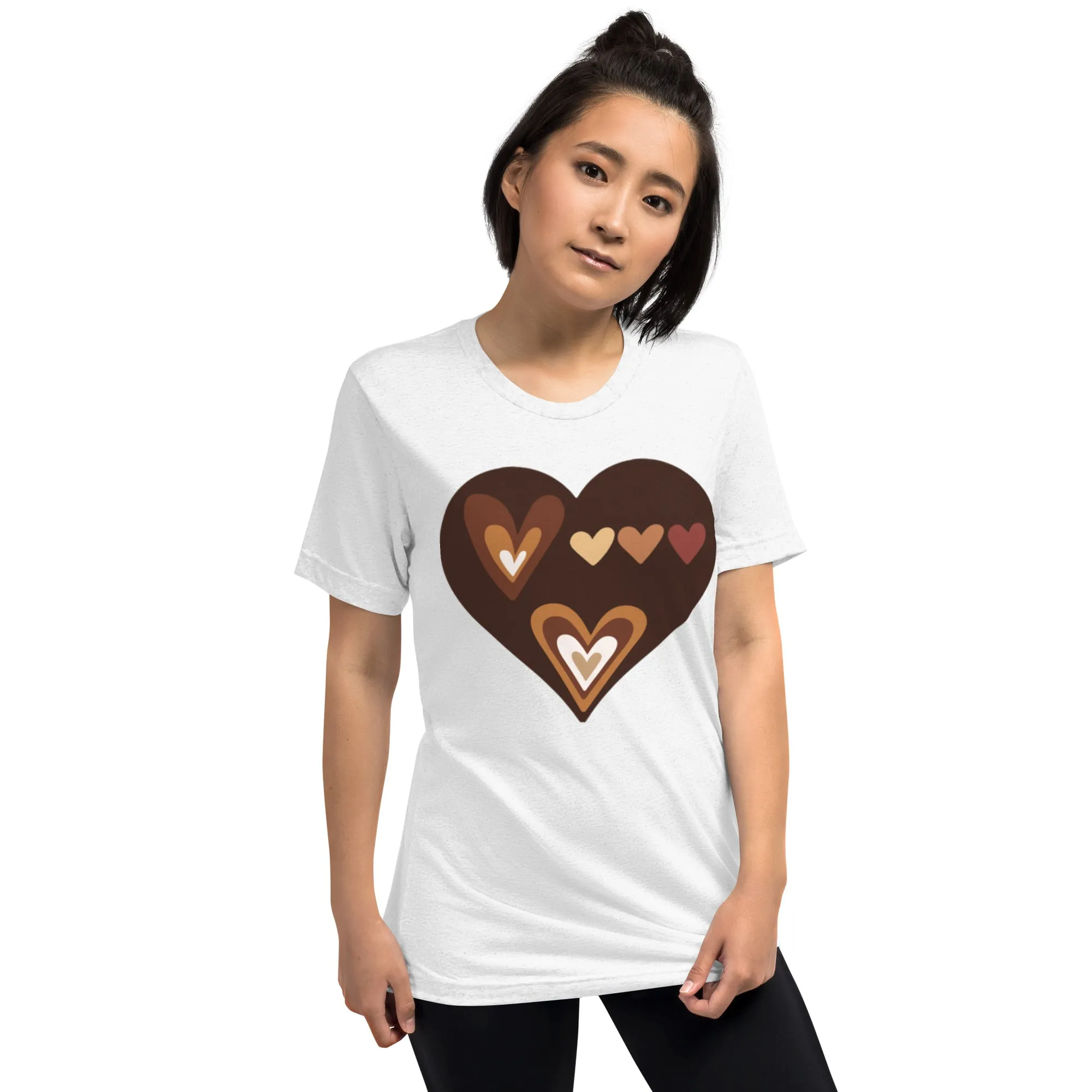 DUO MODERN "Brown Hearts" Unisex T-Shirt