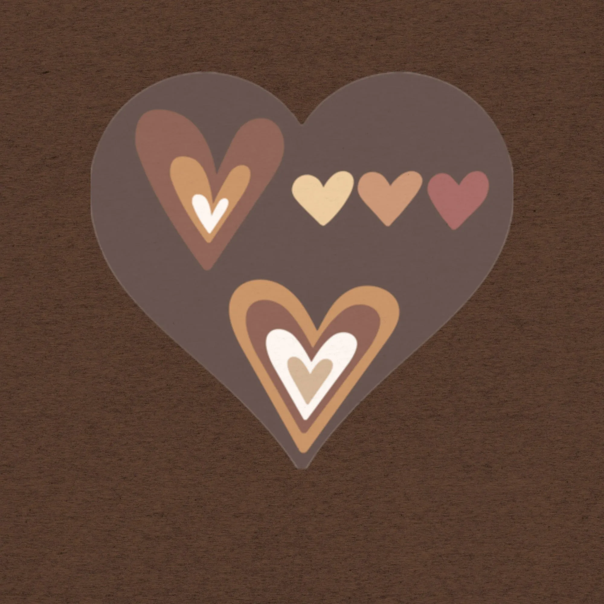DUO MODERN "Brown Hearts" Unisex T-Shirt