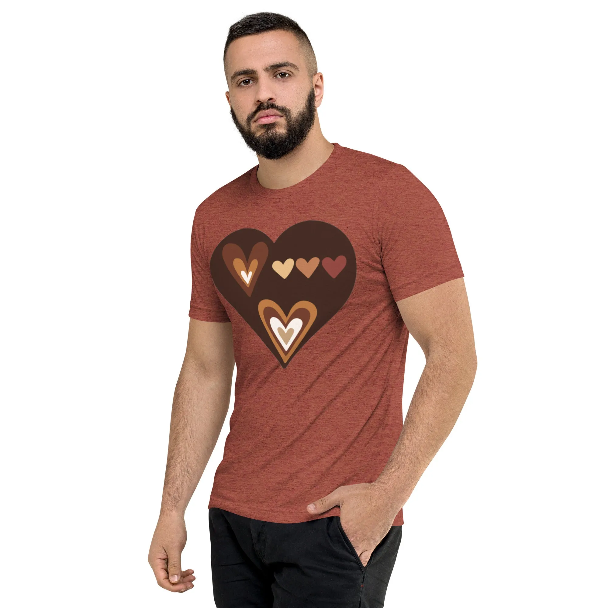 DUO MODERN "Brown Hearts" Unisex T-Shirt