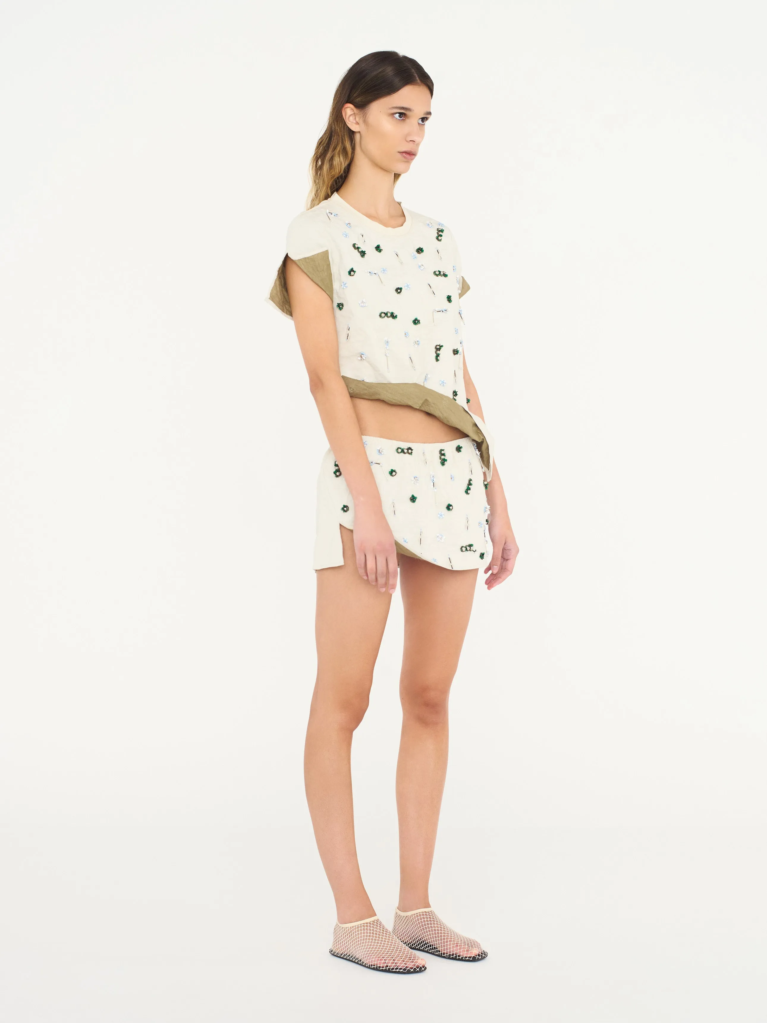 Embla Beaded Crushed Tee