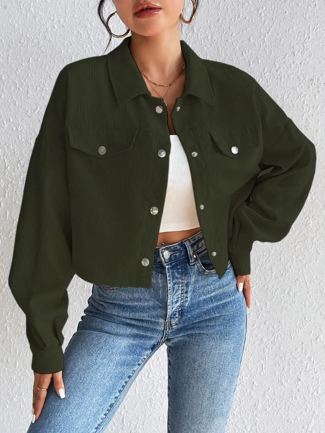 Honey - Snap Down Jacket - Long Sleeve