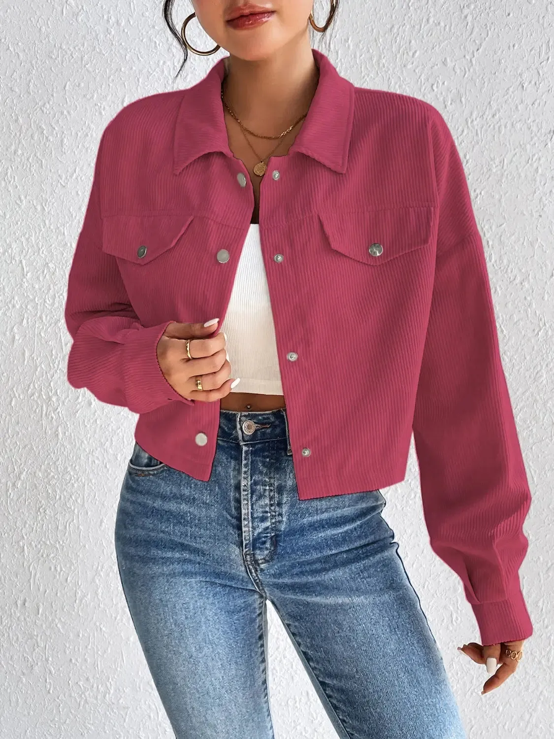 Honey - Snap Down Jacket - Long Sleeve