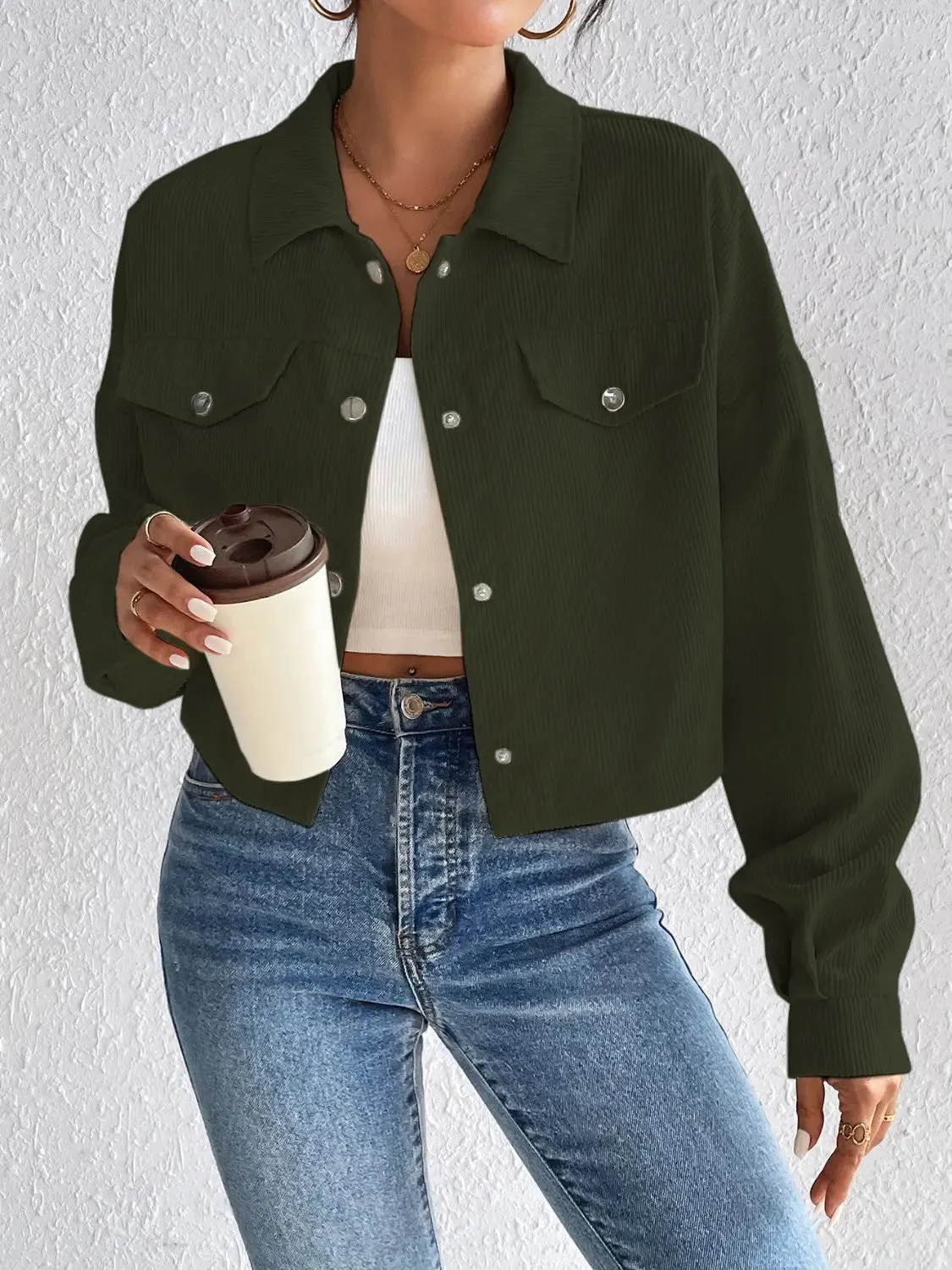 Honey - Snap Down Jacket - Long Sleeve