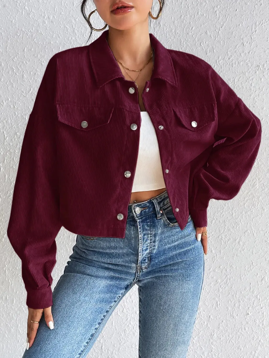Honey - Snap Down Jacket - Long Sleeve