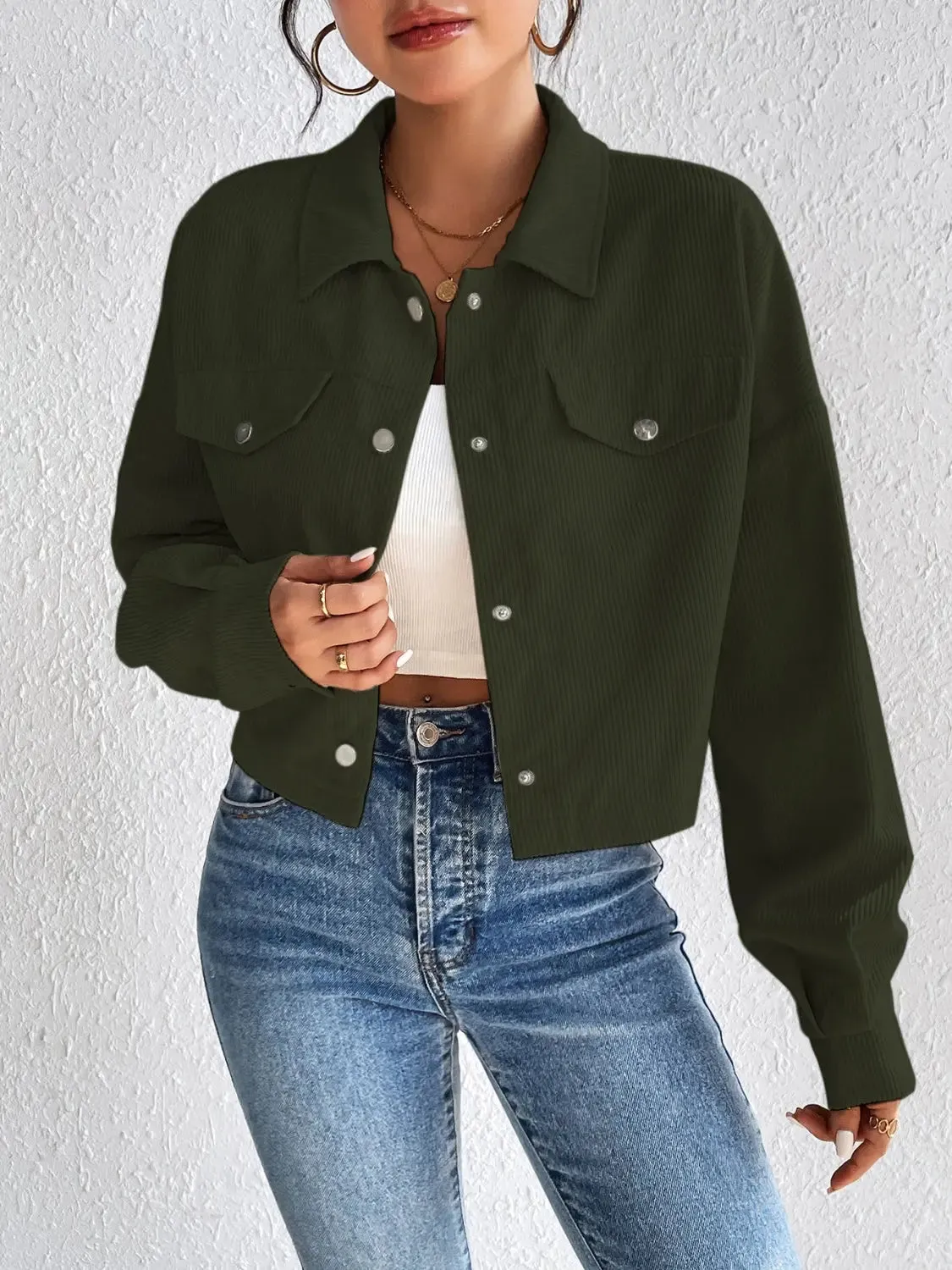Honey - Snap Down Jacket - Long Sleeve