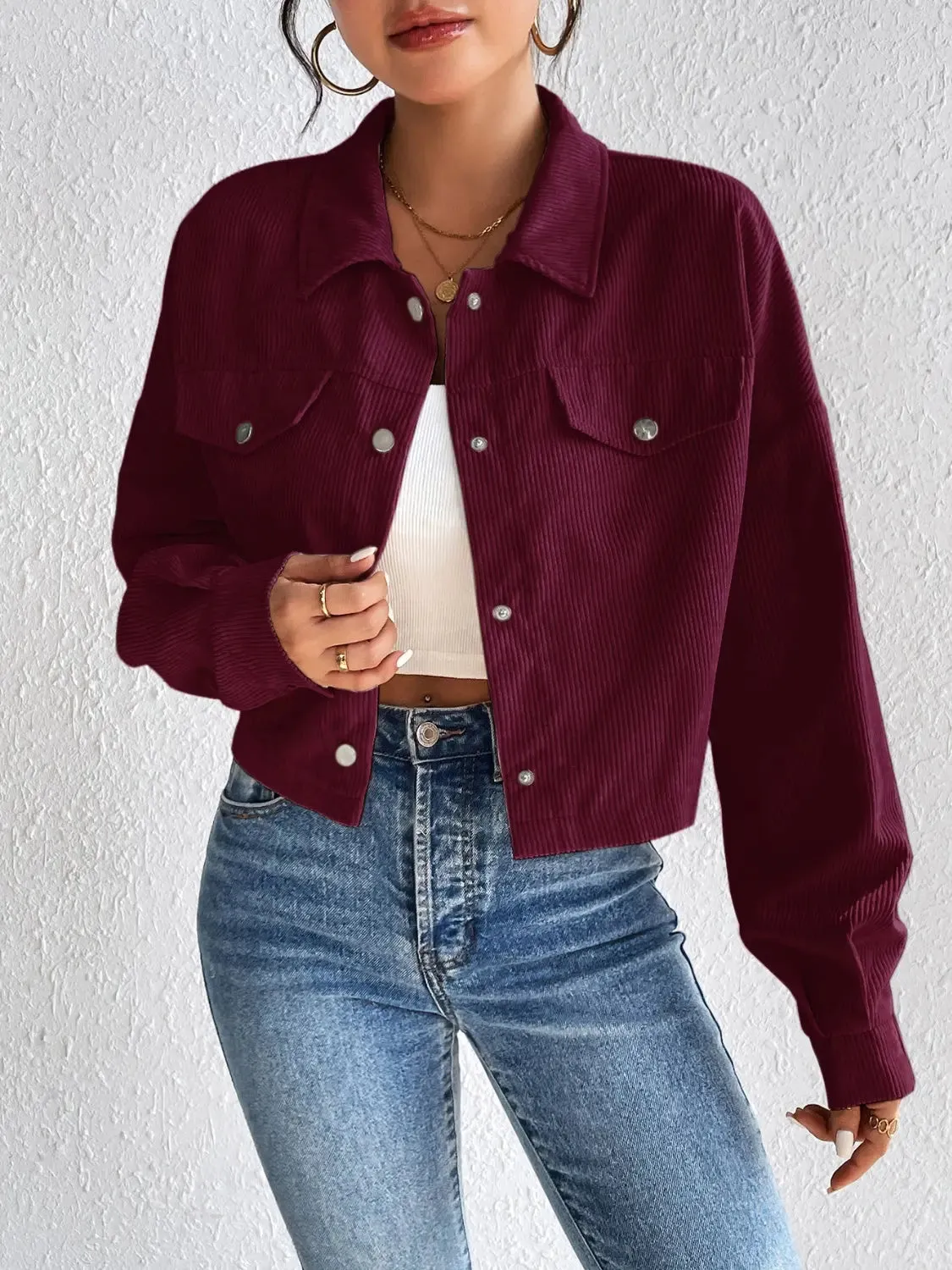 Honey - Snap Down Jacket - Long Sleeve