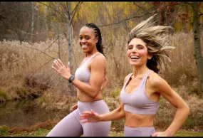 Lavender print FYD BASICS Sheer-n-Strappy Sports Bra
