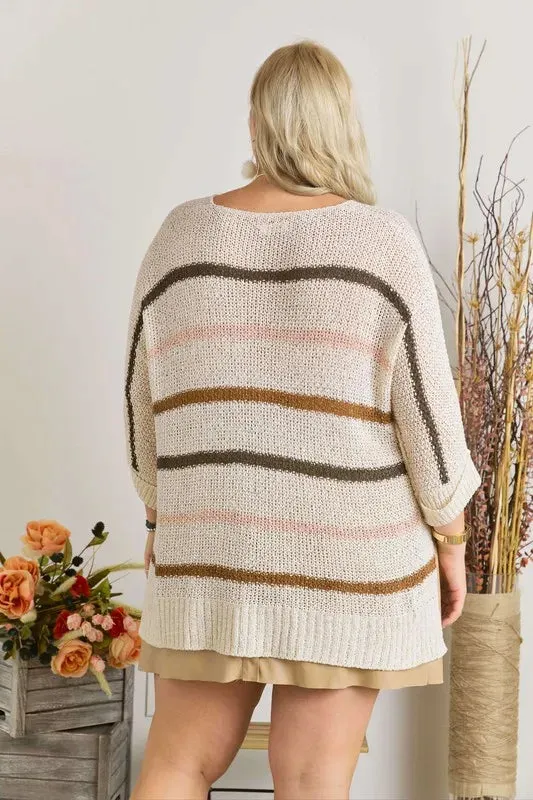 Multi Color Strip Sweater