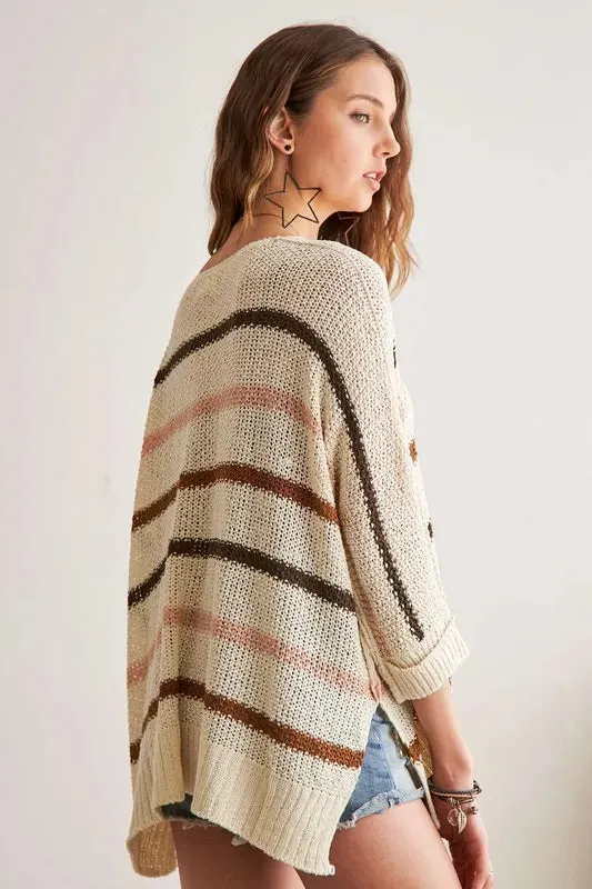 Multi Color Strip Sweater