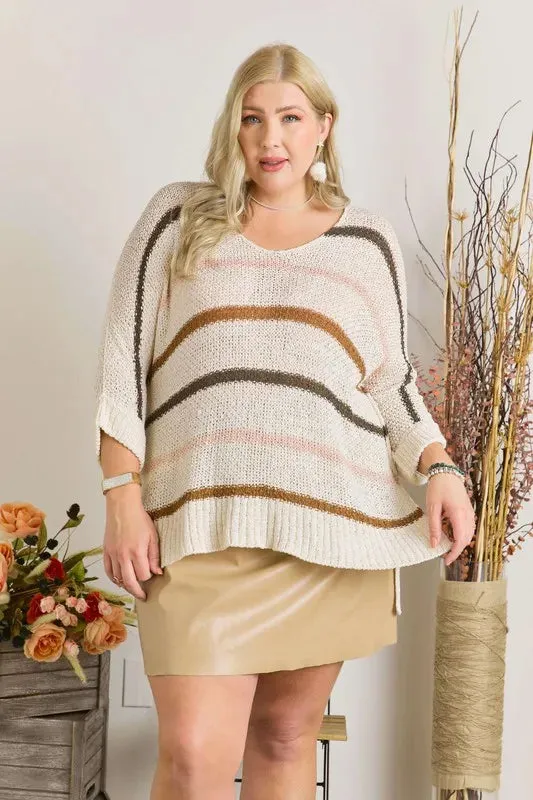 Multi Color Strip Sweater