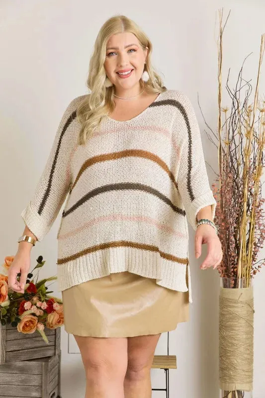 Multi Color Strip Sweater