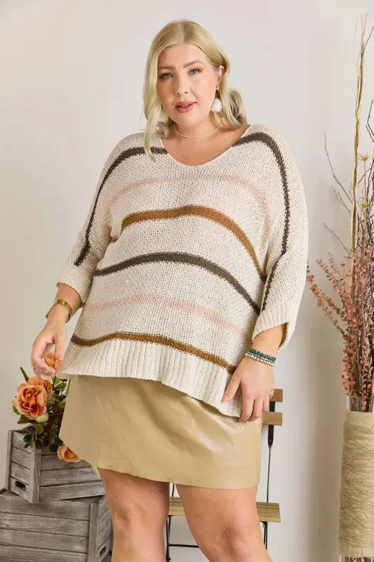 Multi Color Strip Sweater
