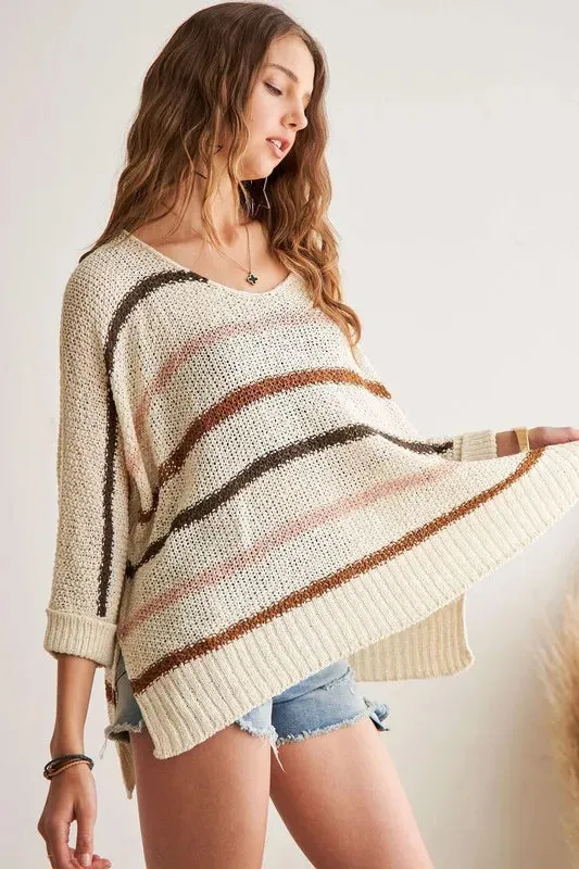 Multi Color Strip Sweater