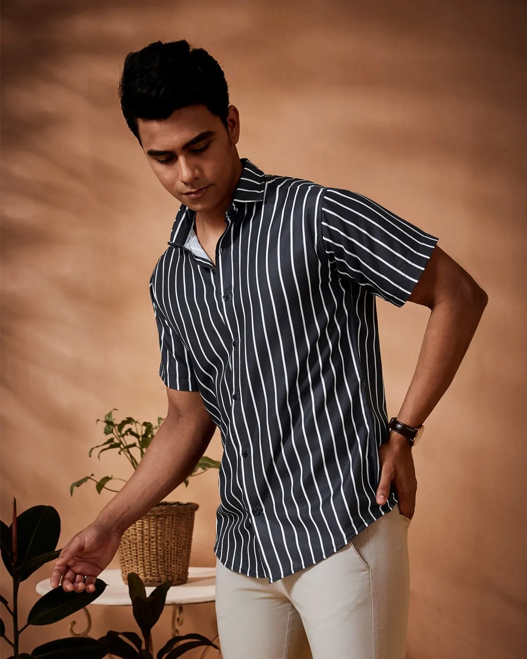 Pencil Stripes Casual Shirt