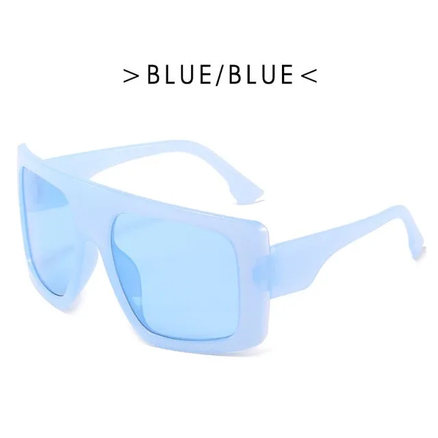 "In Your Barbie Dreams" Oversize Plastic Frame Sunglasses