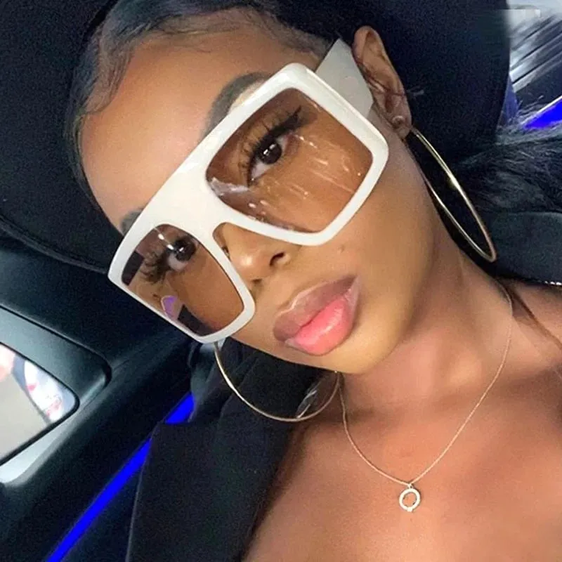 "In Your Barbie Dreams" Oversize Plastic Frame Sunglasses