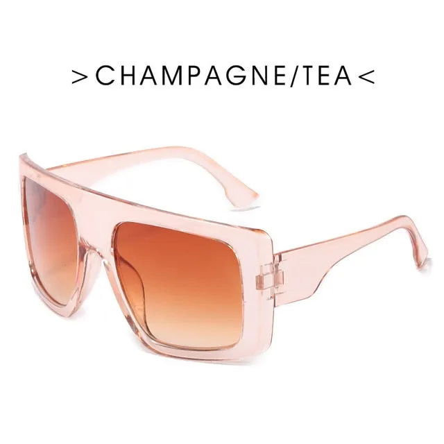 "In Your Barbie Dreams" Oversize Plastic Frame Sunglasses