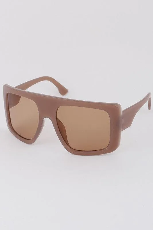 "In Your Barbie Dreams" Oversize Plastic Frame Sunglasses