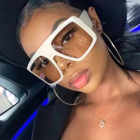 "In Your Barbie Dreams" Oversize Plastic Frame Sunglasses