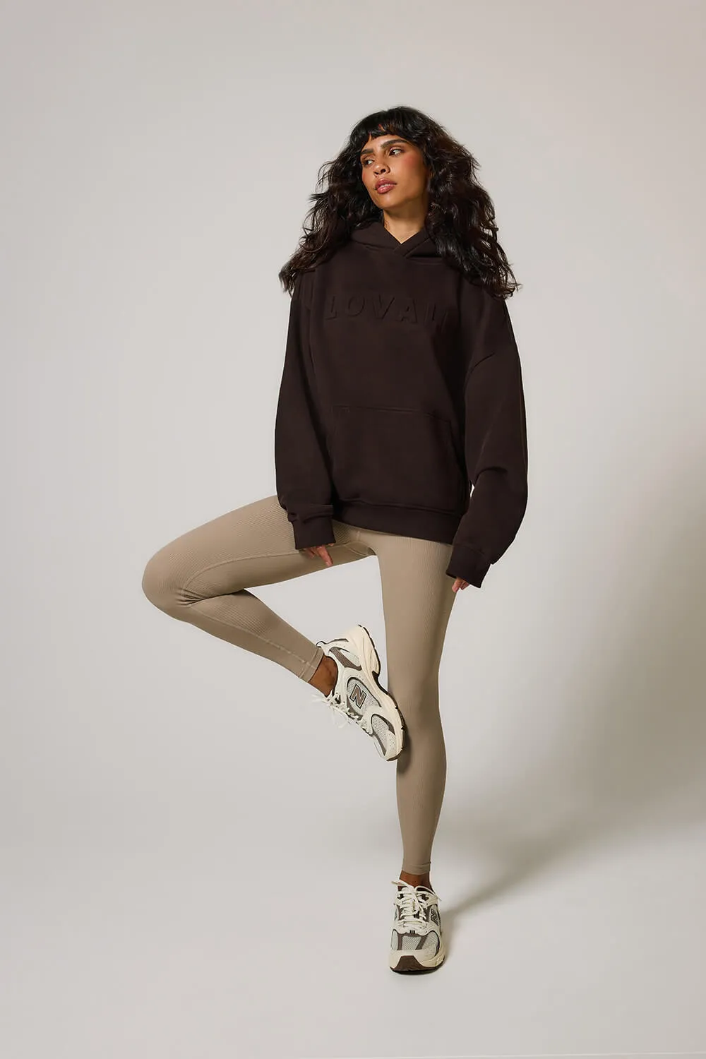 Ribbed Leggings - Stone