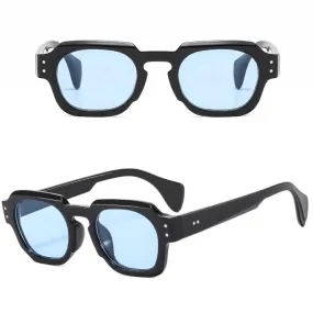 Small Shades UV400 Rivets Sun Glasses Vintage Square Women's Sunglasses Trendy Outdoor Sports Eyewear