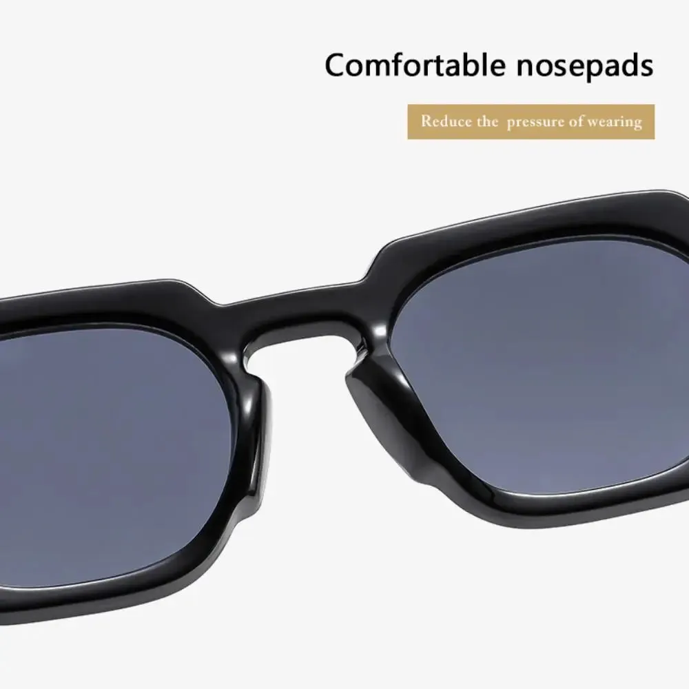 Small Shades UV400 Rivets Sun Glasses Vintage Square Women's Sunglasses Trendy Outdoor Sports Eyewear
