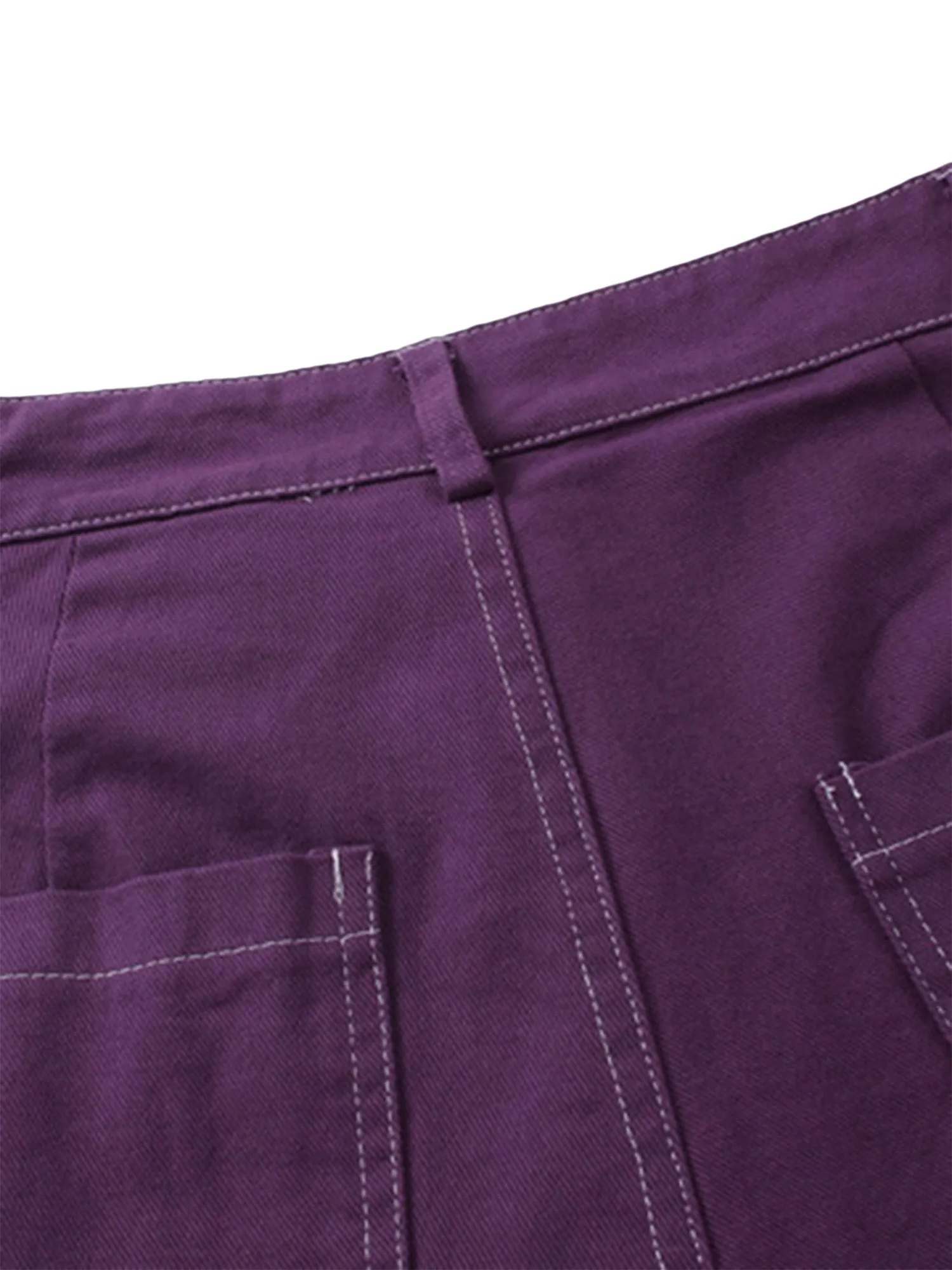Sneakerhill Vintage Pentagram Multi-Pocket Work Pants - 1815