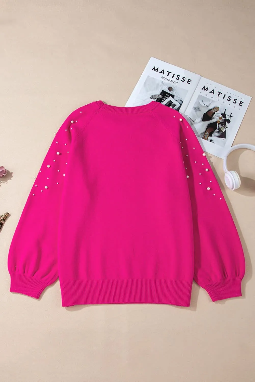 Strawberry pink plus size sweater