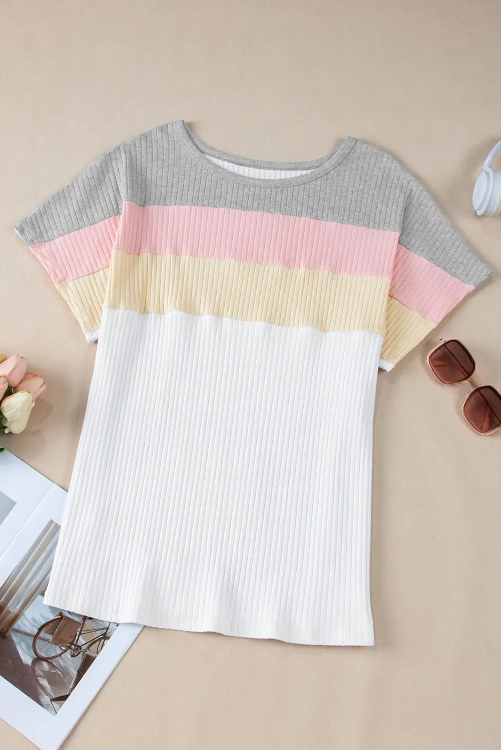 Stylish white batwing tee plus size