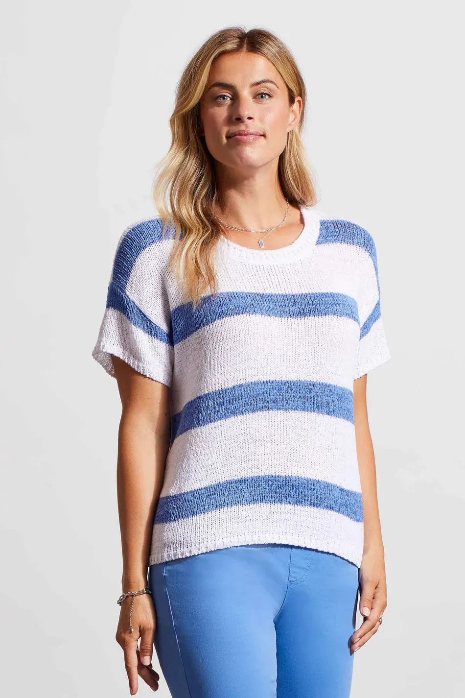 TR1725o S/S Scoop Neck Sweater