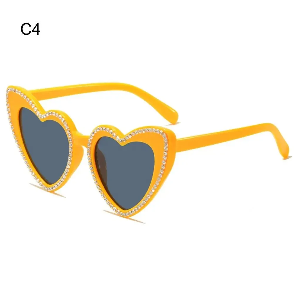 Trending Bling Eyewear Beach Party Glasses Pearls Sun Glasses Shades Heart Sunglasses