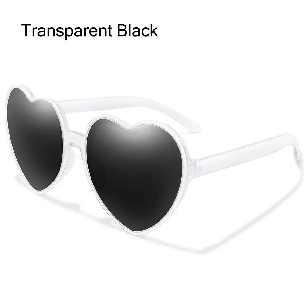 Trendy Heart Shaped Sunglasses for Women Party Cosplay Glasses UV400 Protection Eyewear Summer Beach Shades Cycling Sunglasses