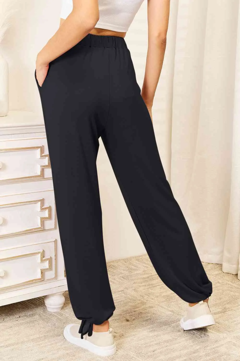 Trendy Trailblazer Soft Rayon Drawstring Waist Pants with Pockets (multiple color options)