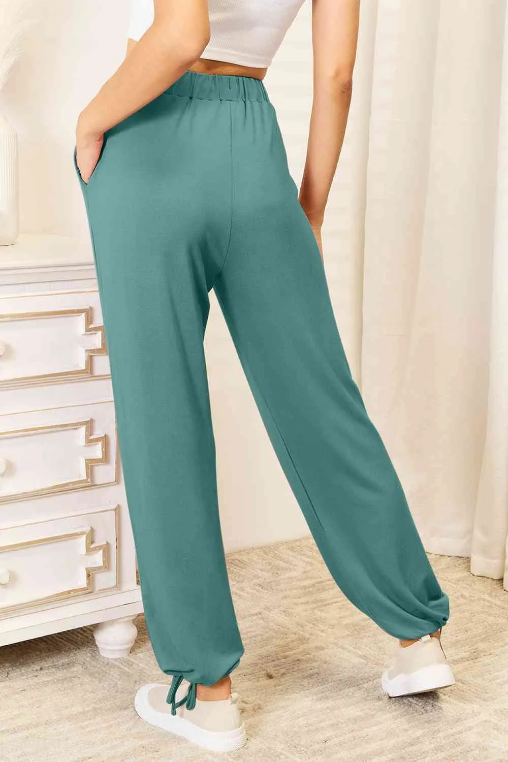 Trendy Trailblazer Soft Rayon Drawstring Waist Pants with Pockets (multiple color options)
