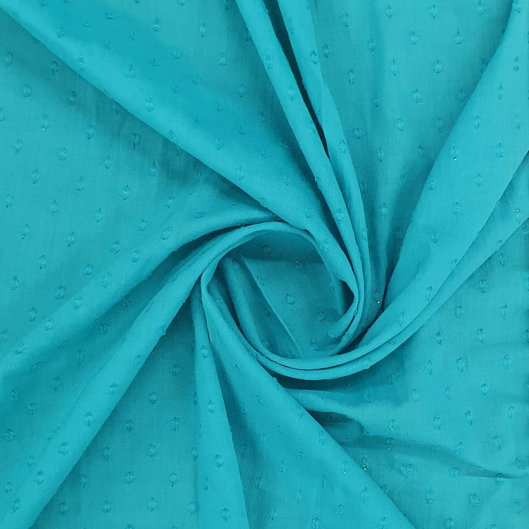 White Solid With Golden Lurex Cotton Fabric