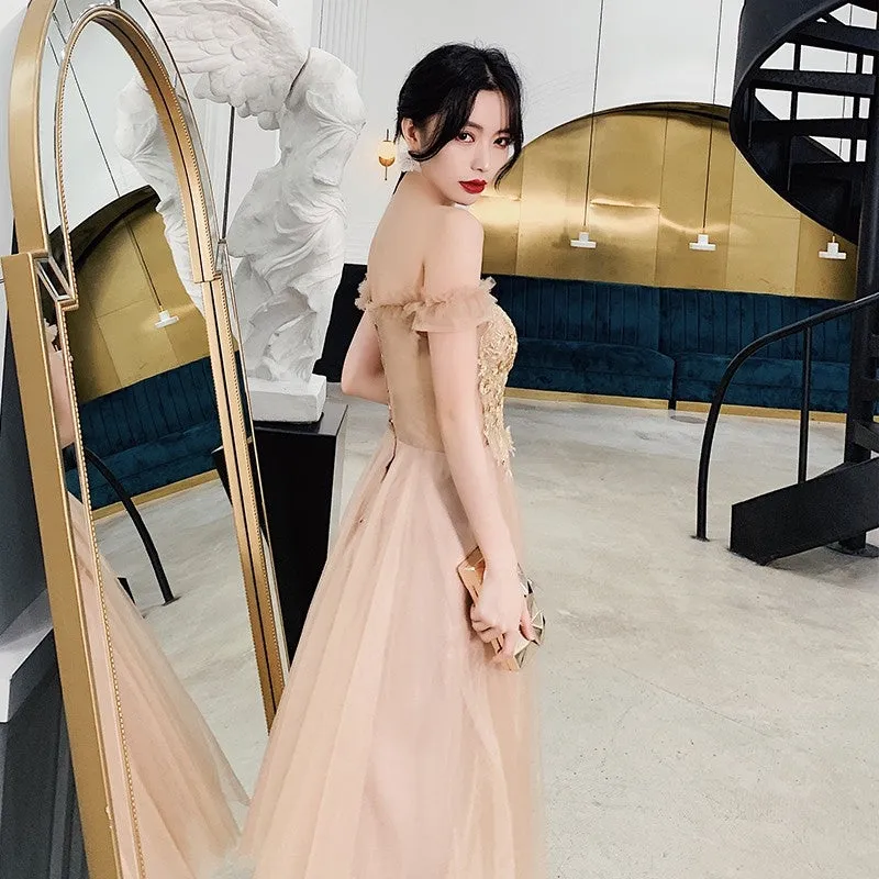 Women's bridesmaid dress temperament medium length wedding